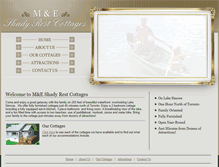 Tablet Screenshot of meshadyrestcottages.ca